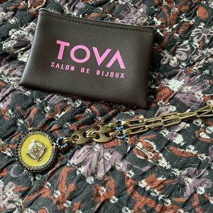 **SOLD**Tova Dawn Medallion Gld/Blue Detail BNWT
